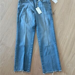 Good American Petite Straight Leg Jeans